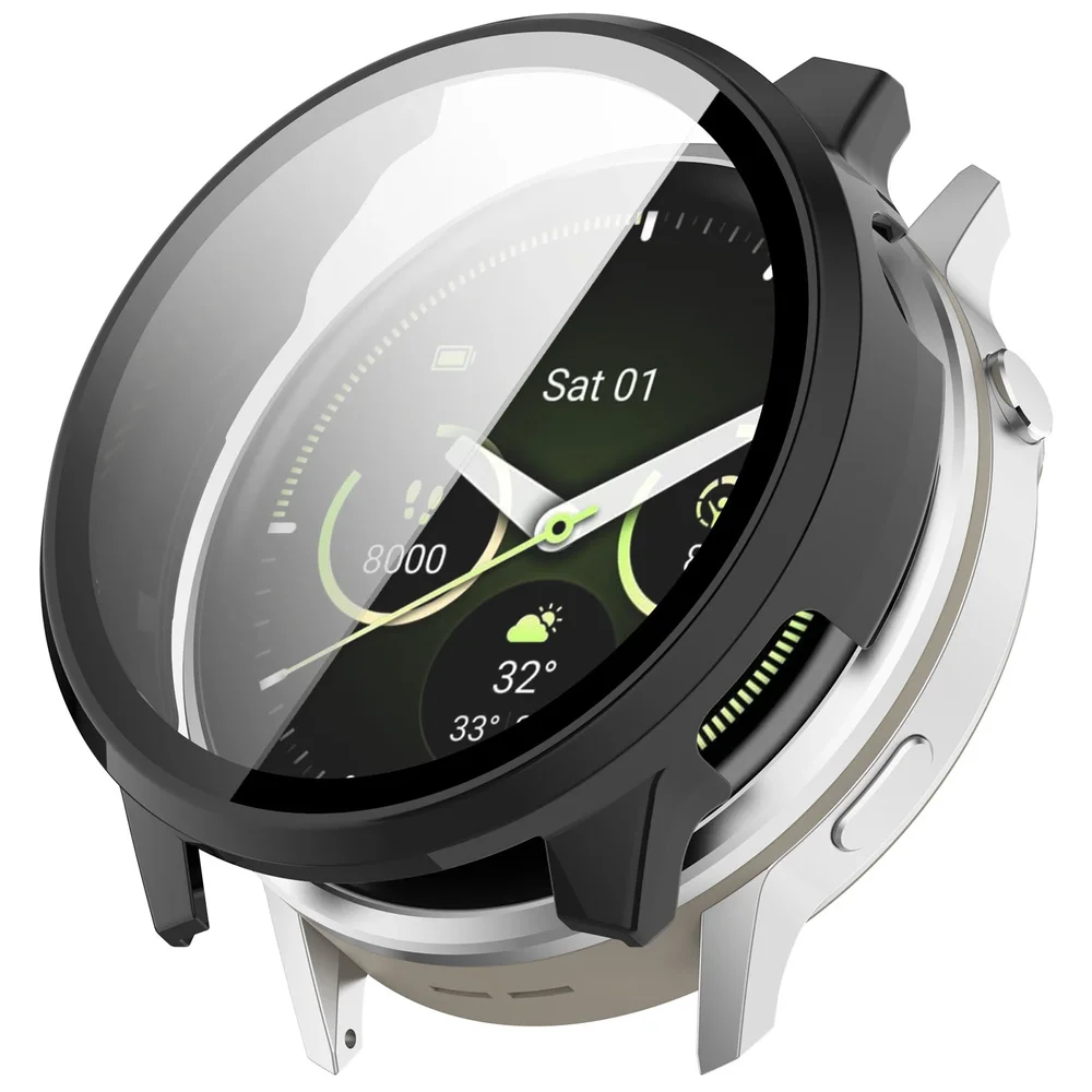 Garmin Venu 4 41mm Heldekkende deksel med skjermbeskytter, Svart Garmin Venu 4 41mm Heldekkende deksel med skjermbeskytter, Svart