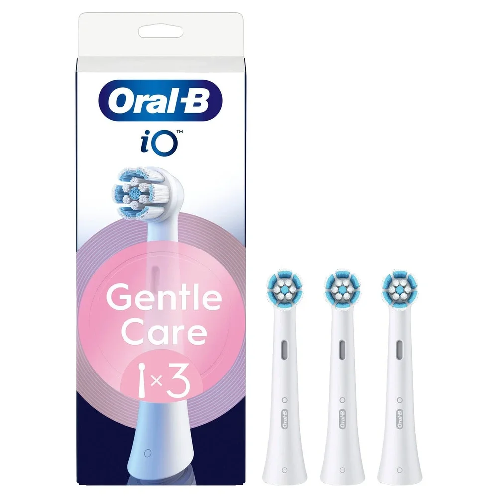 Oral-B iO Series 8 Gentle Care børstehoder 3-pakning, Hvit