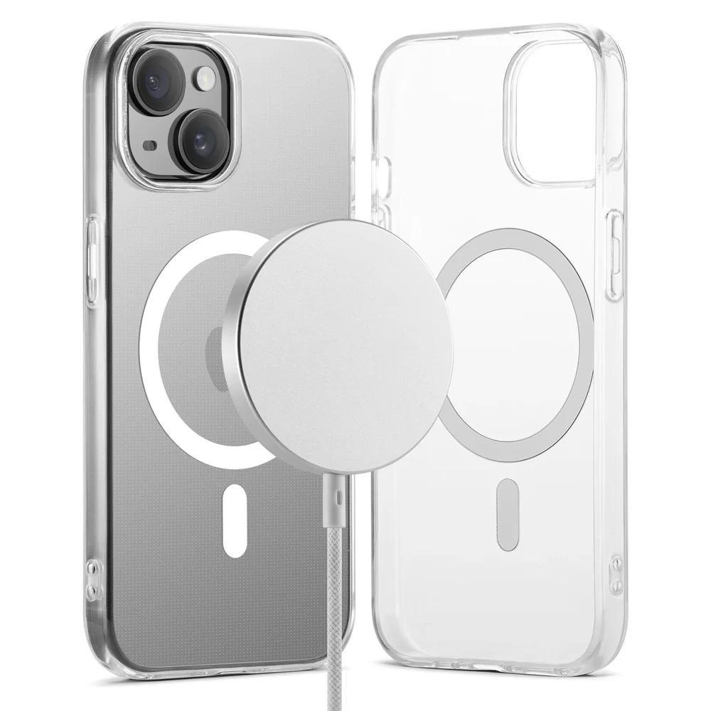 Mobique iPhone 15 MagSafe-deksel i TPU, Gjennomsiktig