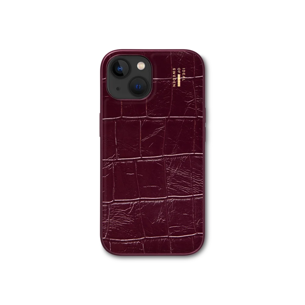 iDeal Of Sweden iPhone 17e MagSafe deksel i vegansk skinn, Fine Wine Croco