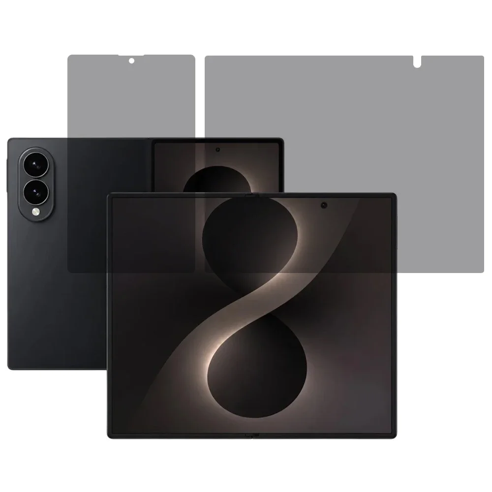 Samsung Galaxy Z Fold 8 Anti-Spy skjermbeskytter for innerskjerm og ytterskjerm