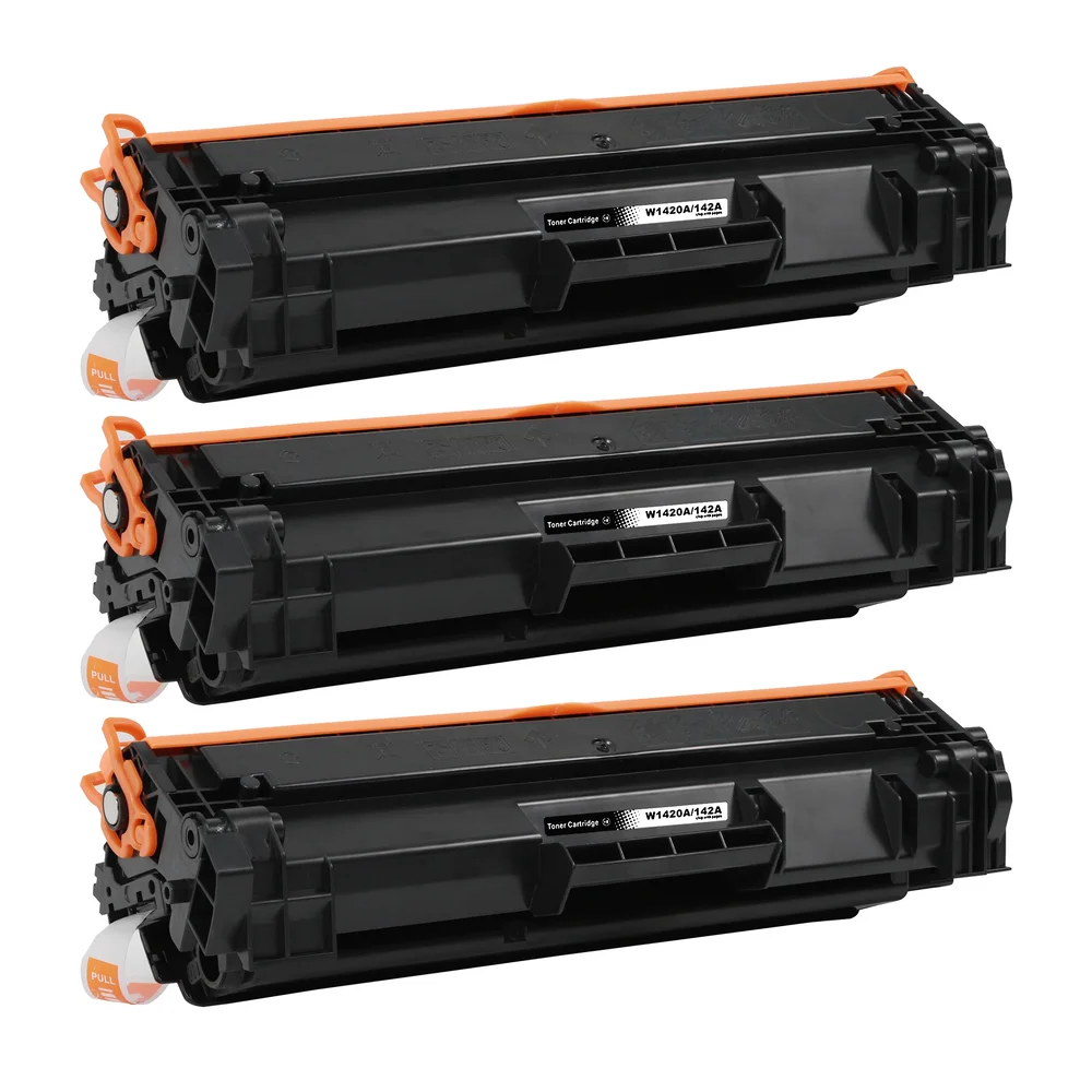 3-pack Toner HP LaserJet MFP M139w - erstatter HP 142A / W1420A, Svart, 950 sider