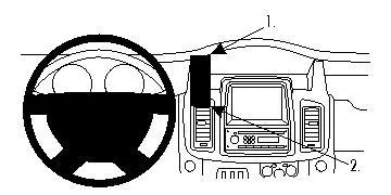 BRODIT BRODIT ProClip Opel Vivaro 11- Center - qty 1 - ProClip Ope v:373832