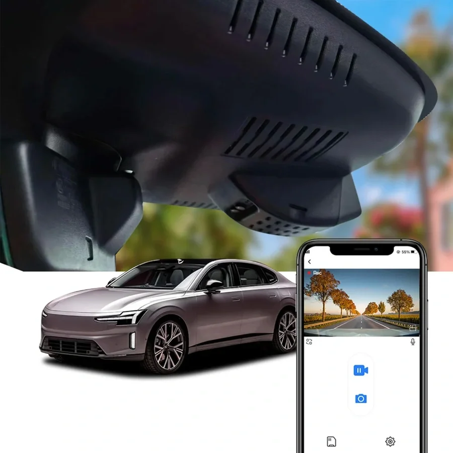 FITCAMX Integrert 4K Dashcam (foran+bak) v:6048487