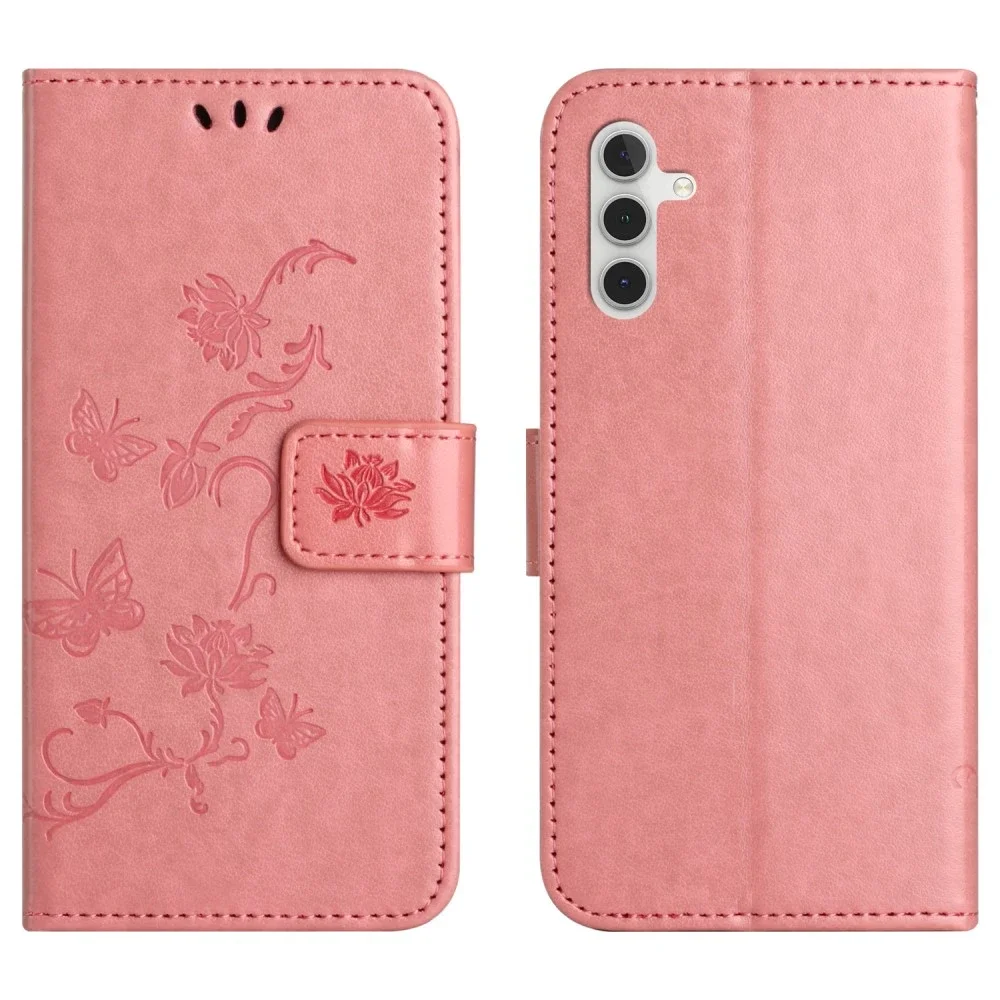 Samsung Galaxy A37 Mobiletui med sommerfugler, Rosa