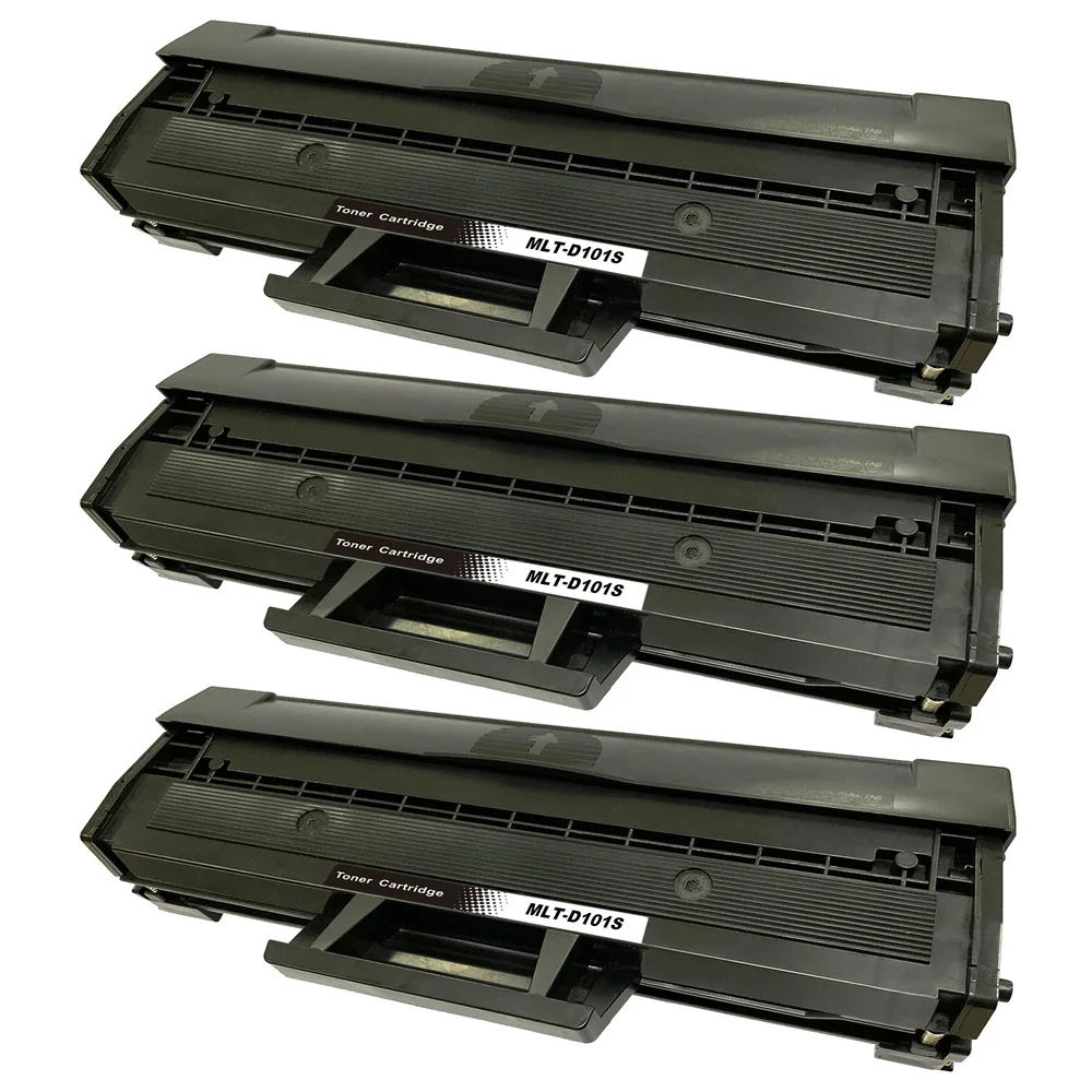 3-pack Toner Samsung SCX‑3405FW - erstatter Samsung MLT-D101S, Svart, 1500 sider