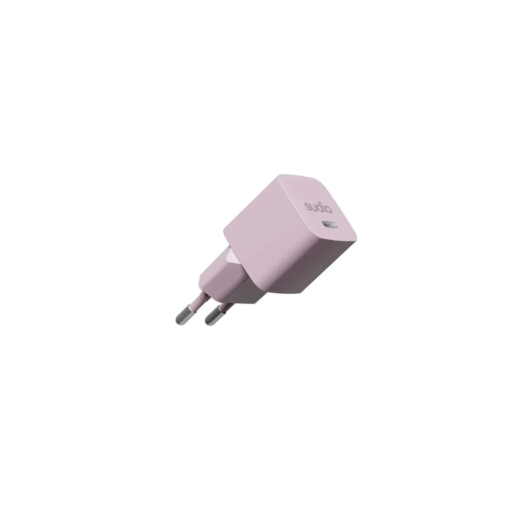 Sudio P1 USB-C Vegglader 25W, Rosa Sudio P1 USB-C Vegglader 25W, Rosa