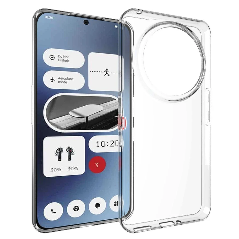 tectTech Nothing Phone 3a Pro Tynt TPU-deksel, Gjennomsiktig