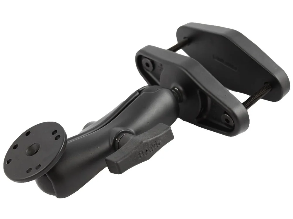 RAM MOUNT RAM 4" SQUARE RAIL MOUNT WITH ROUND BASE v:7649166