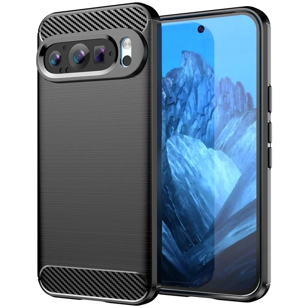 tectTech Google Pixel 9 TPU-deksel Brushed, Svart