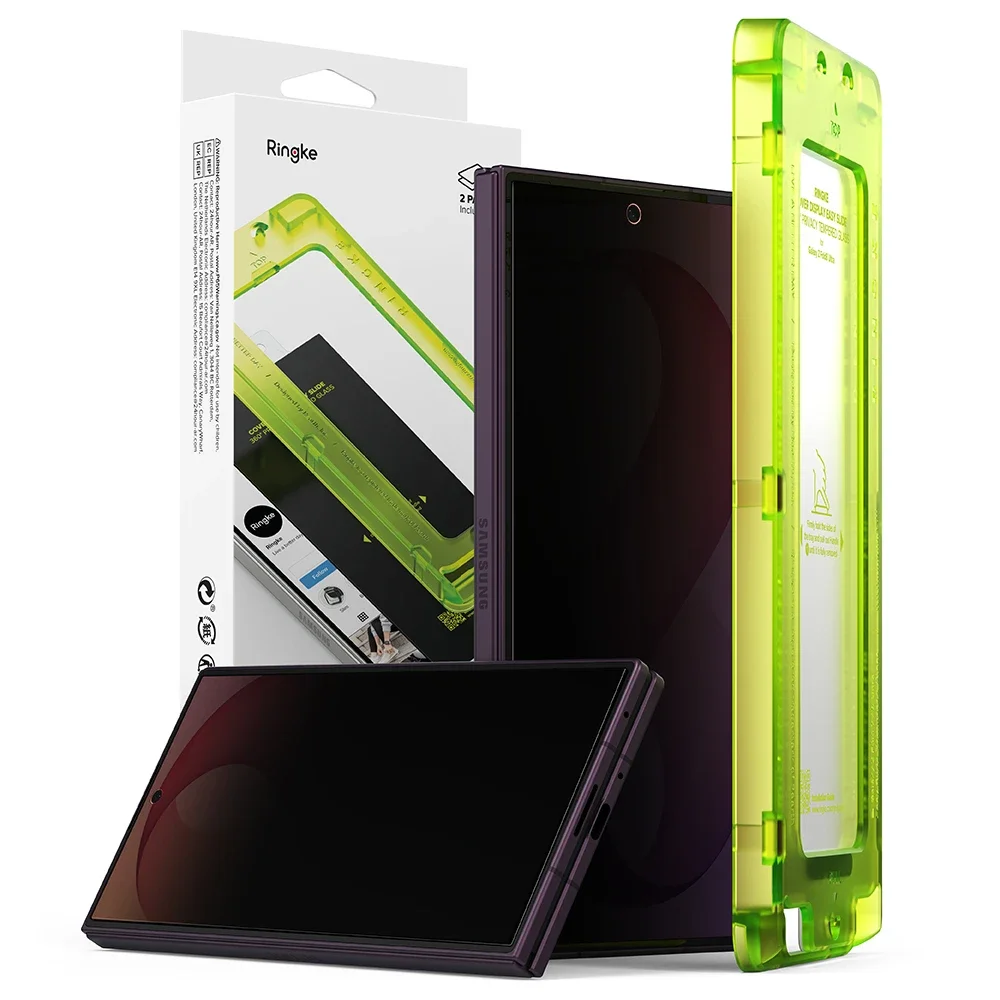 Ringke Samsung Galaxy Z Fold 8 Ultra Anti-spy glassbeskytter for ytterskjerm med ramme (2-pack) Ringke Samsung Galaxy Z Fold 8 Ultra Anti-spy glassbeskytter for ytterskjerm med ramme (2-pack)