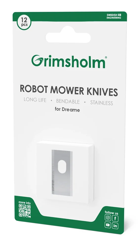 Grimsholm 12-pack robotgressklipperkniver for Dreame A2